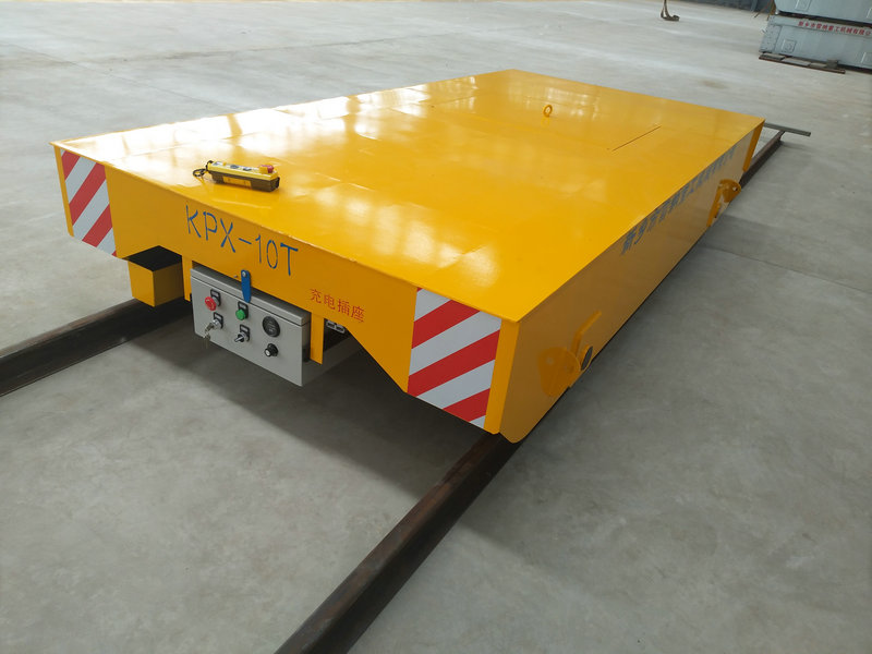 Industri 10 Ton Motorized Rail Transfer Trolley Cart