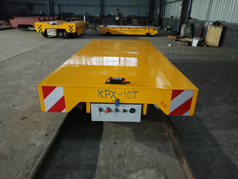 10 Ton Baterai Powered Rail Transfer Trolley