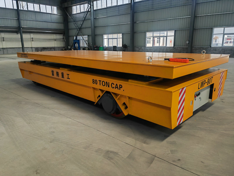 80 Ton Heavy Duty Hydraulic Lifting Trackless Cart