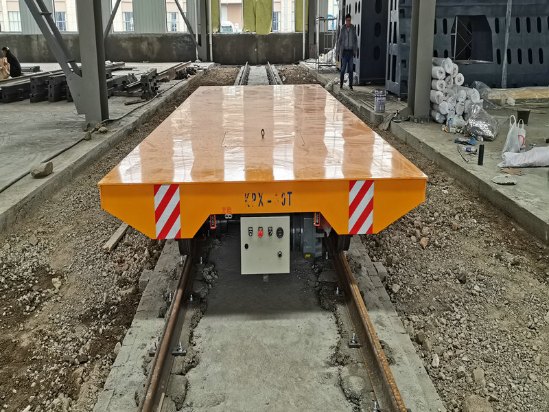 30T Kereta Api Listrik Die Transfer Trolley