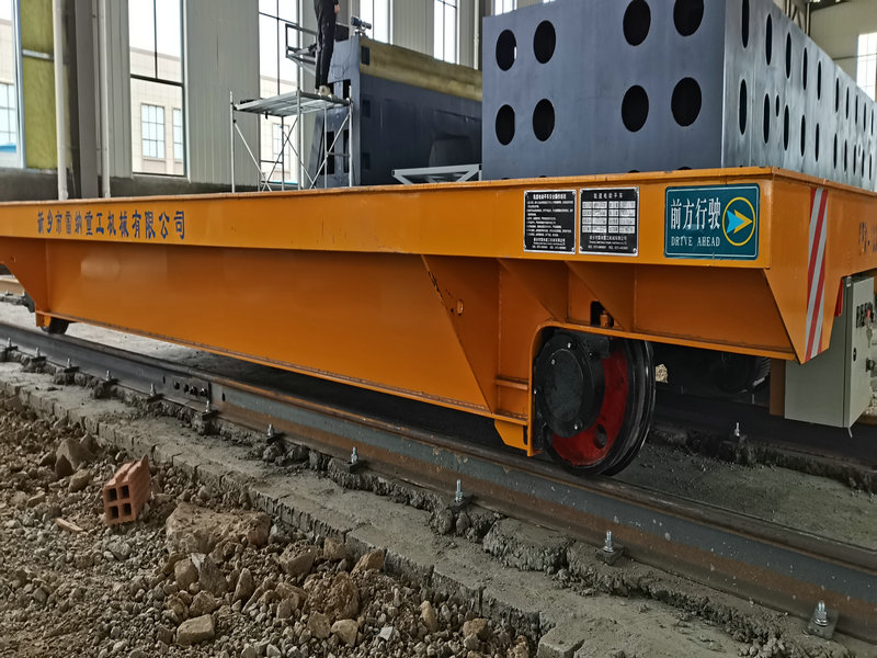 30T Kereta Api Listrik Die Transfer Trolley