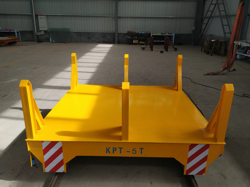 Cable Drum Powered Rail Ladle Transfer Cart di Steel Mill