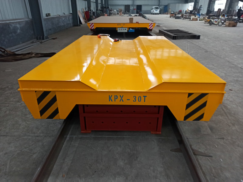 Battery-Powered 30T Rail Transfer Cart untuk Die dan Mold Handling