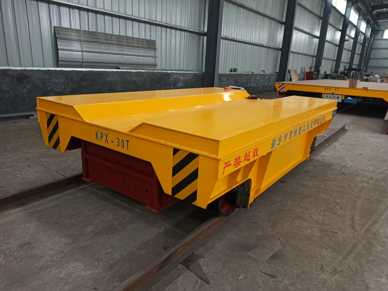 Battery-Powered 30T Rail Transfer Cart untuk Die dan Mold Handling
