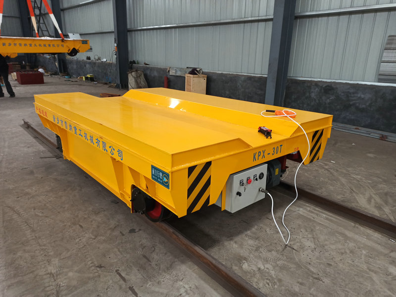 Battery-Powered 30T Rail Transfer Cart untuk Die dan Mold Handling